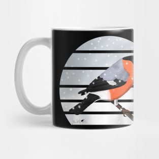 Bullfinch Winter Snow Bird Watching Birding Ornithologist Gift Mug